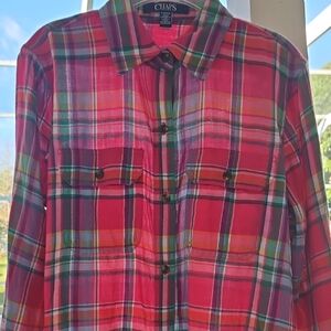 Chaps Multicolor Plaid Shirt